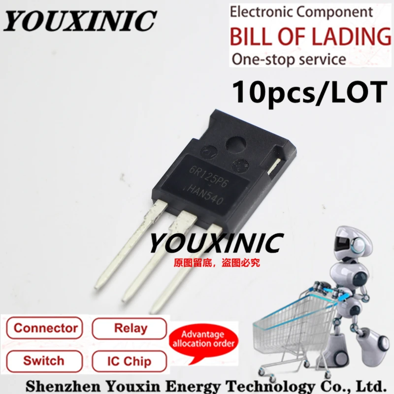 

YOUXINIC 2018+ 100% new imported original 6R125P6 IPP60R125P6 TO-220 IPA60R125P6 TO-220F IPW60R125P6 TO-247 transistor