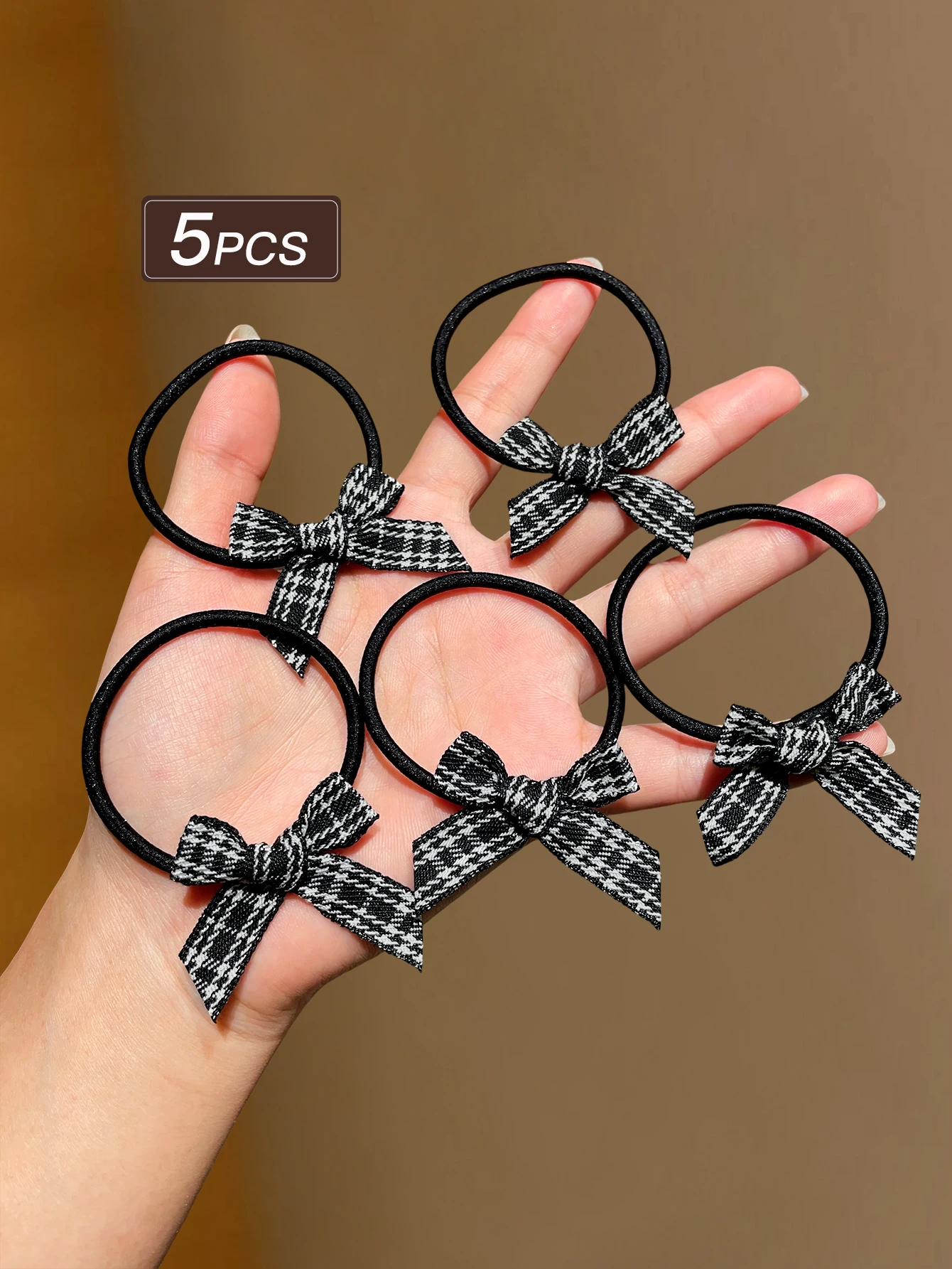 5 قطع من ربطات الشعر النسائية ذات الذيل العالي غير التالفة، أربطة مرنة للاستخدام اليومي، توصية هدية مثالية