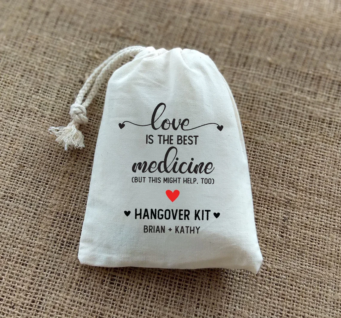 20 PCS Love is the Best Medicine But This Will Help Too - Bachelorette Party Hangover Kit - Recovery Kit - Hangover Kit - Hen Pa