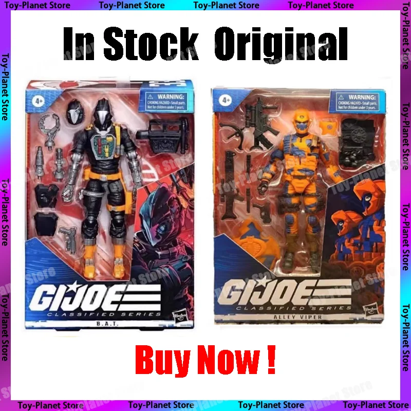 

In Stock] G.I.joe Classified Series Figure B.A.T. Alley Viper Cobra Snake Eyes Anime Action Figures Figuras Figurine Gifts Toys