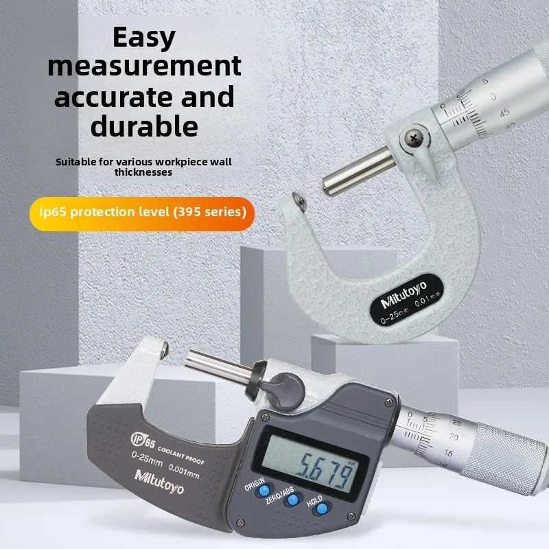 

Japan Mitutoyo Original High Precision Digital Vernier Wall Thickness Micrometer 395 115