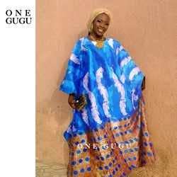 Nigerian Original Bazin Riche Dress African Women Dashiki Outfits Robe Big Size Mali Basin Clothes For Wedding Party Dresses