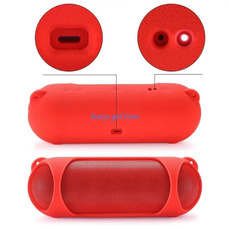

C7AB Portable Silicone Case for Bluetooth-compatible Loudspeaker with Strap