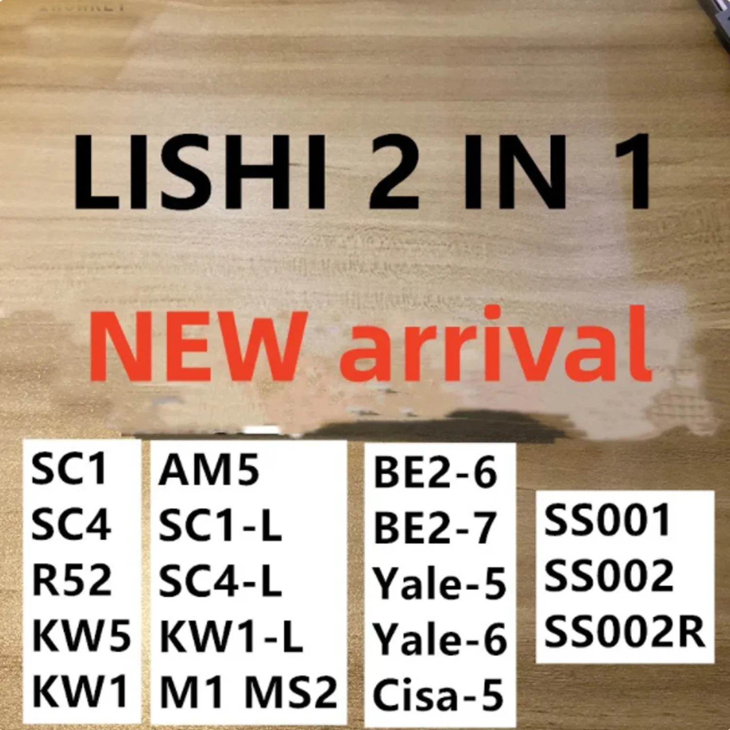 

Новое поступление, Lishi 2 в 1, инструменты SC1, KW1, SC4, KW5, R52, искусственная кожа, M1, MS2, AM5, искусственная кожа, SS001, SS002