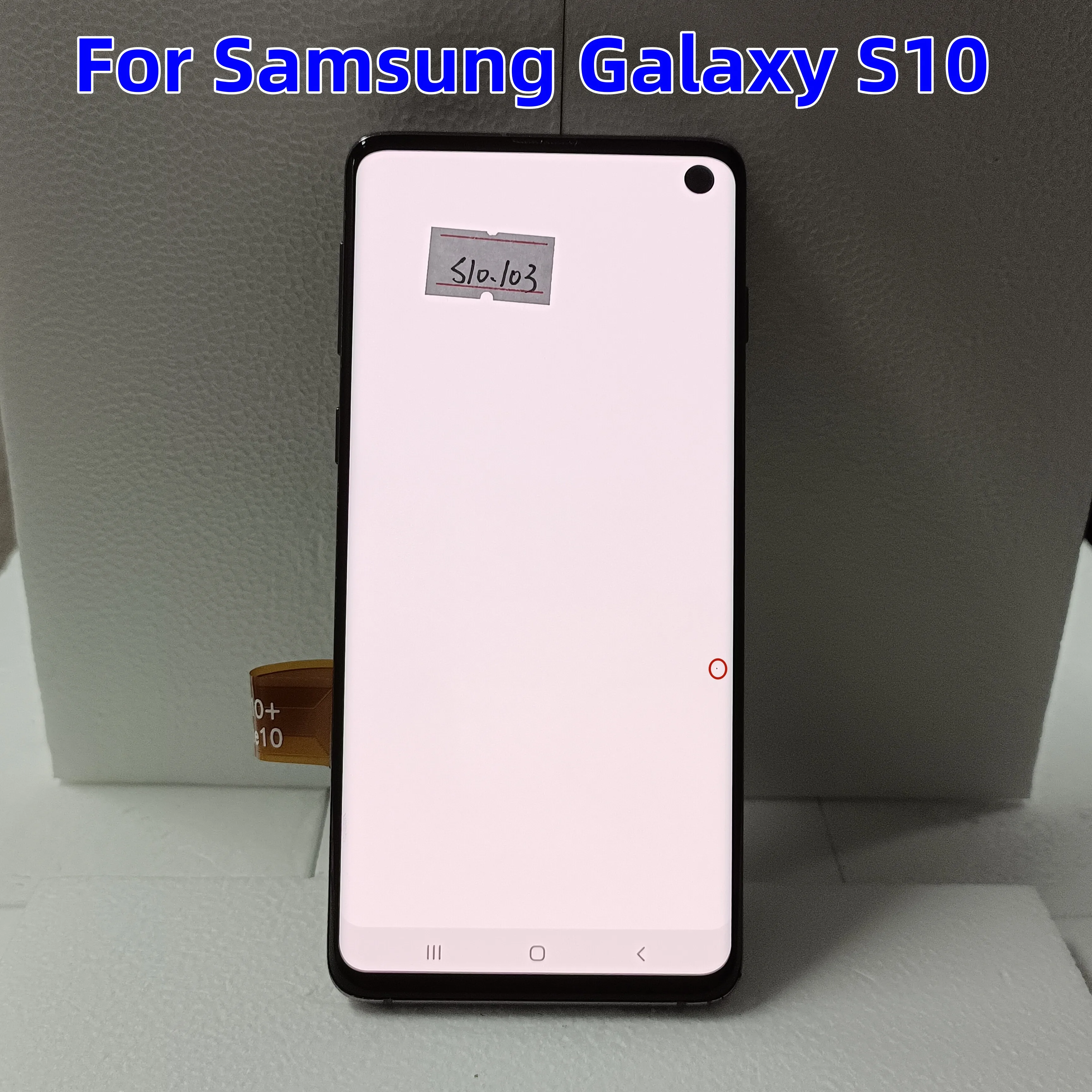 

AMOLED LCD Display For Samsung Galaxy S10 G973 G973F/DS SM-G973 LCD Display Touch Screen Digitize Assembly，With black dots