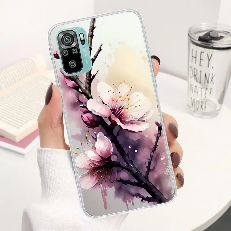 Cherry Blossom Tree Coque Phone Case For Xiaomi Redmi Note 13 12S 12 11S 11T 11E Pro Plus 11 10 10S 9 9S 8 8T 5G Cover Note 13 1