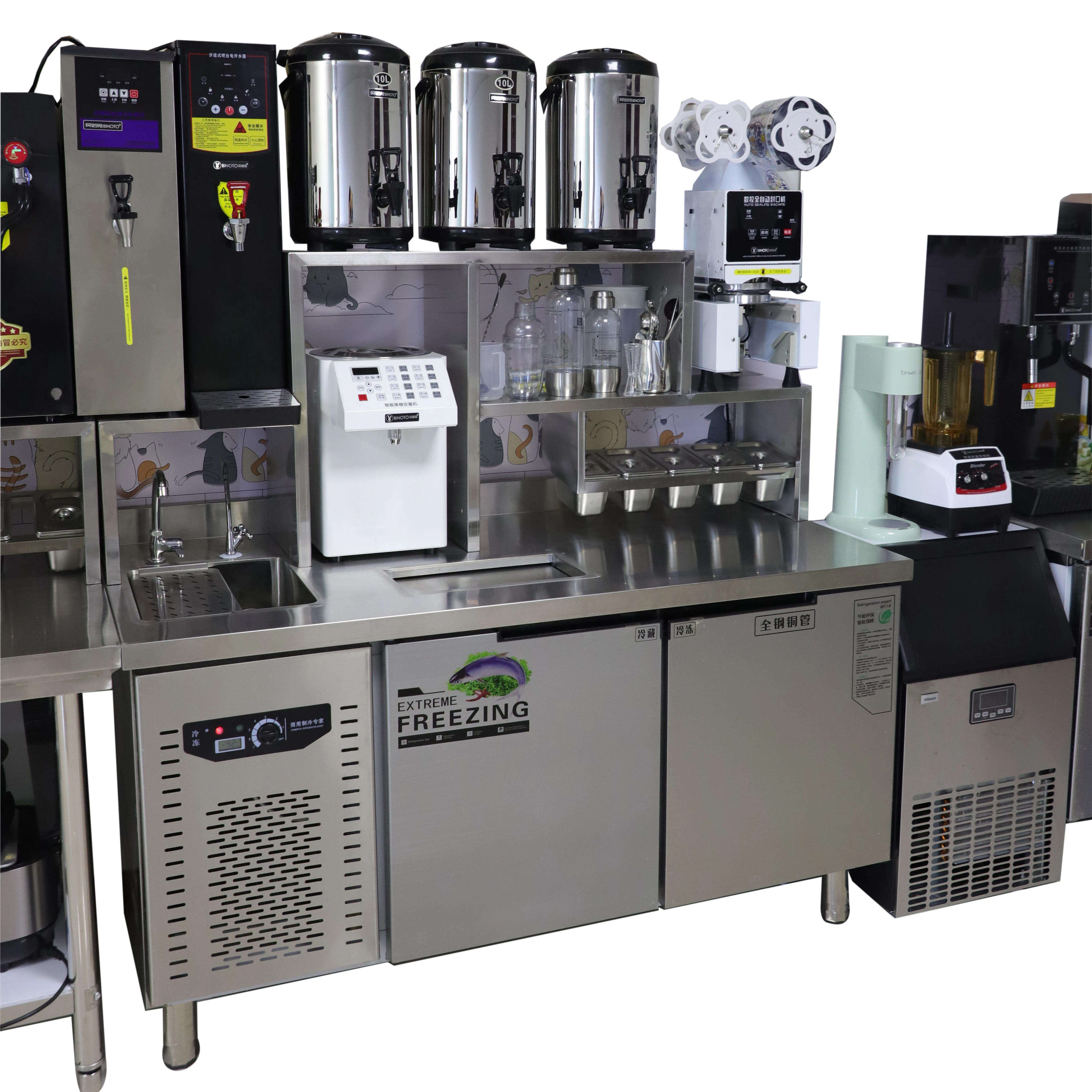 Commercial Milk Tea Shop Water Counter Boba Table Bubble Milk Tea Work Station No reviews yet