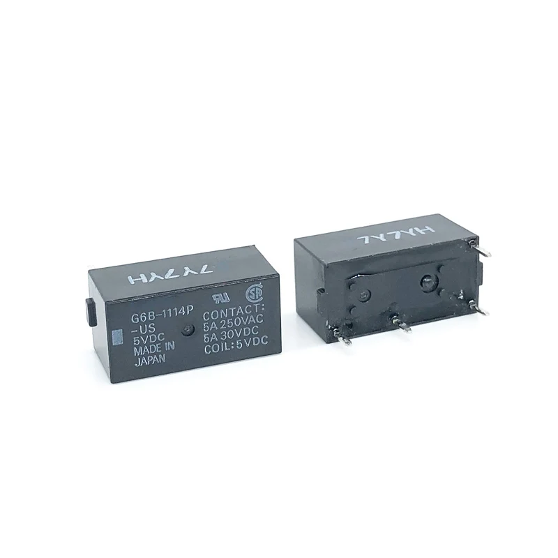 2PCS/Lot  Relay  G6B-1114P-US-5VDC  12VDC  24VDC  4PIN  5A