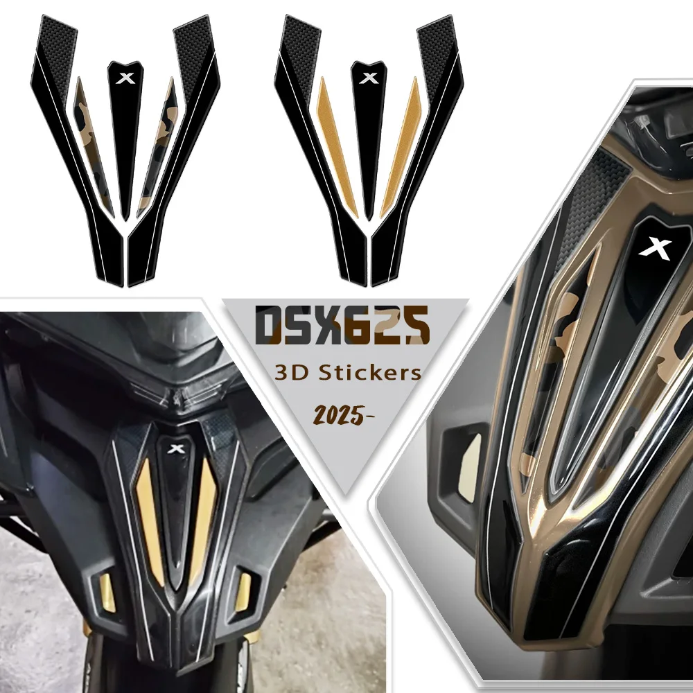 

Для Voge Valico 625DSX DSX625 аксессуары DS625X 2025 передняя защита мотоцикла водонепроницаемые 3D наклейки из смолы