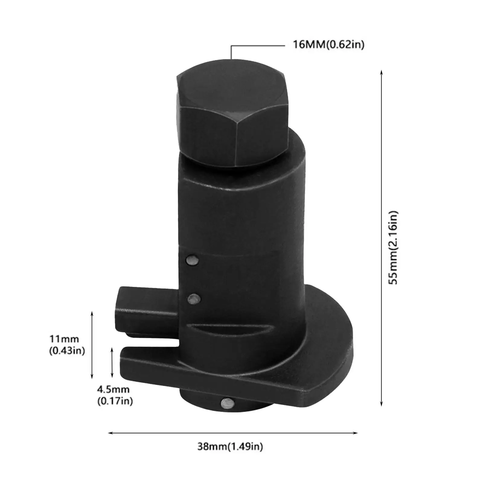 Suspension Strut Spreader Tool 17mm External Hexagon Professional Hydraulic Shock Absorber Removal Tool Absorber Hub Extractor