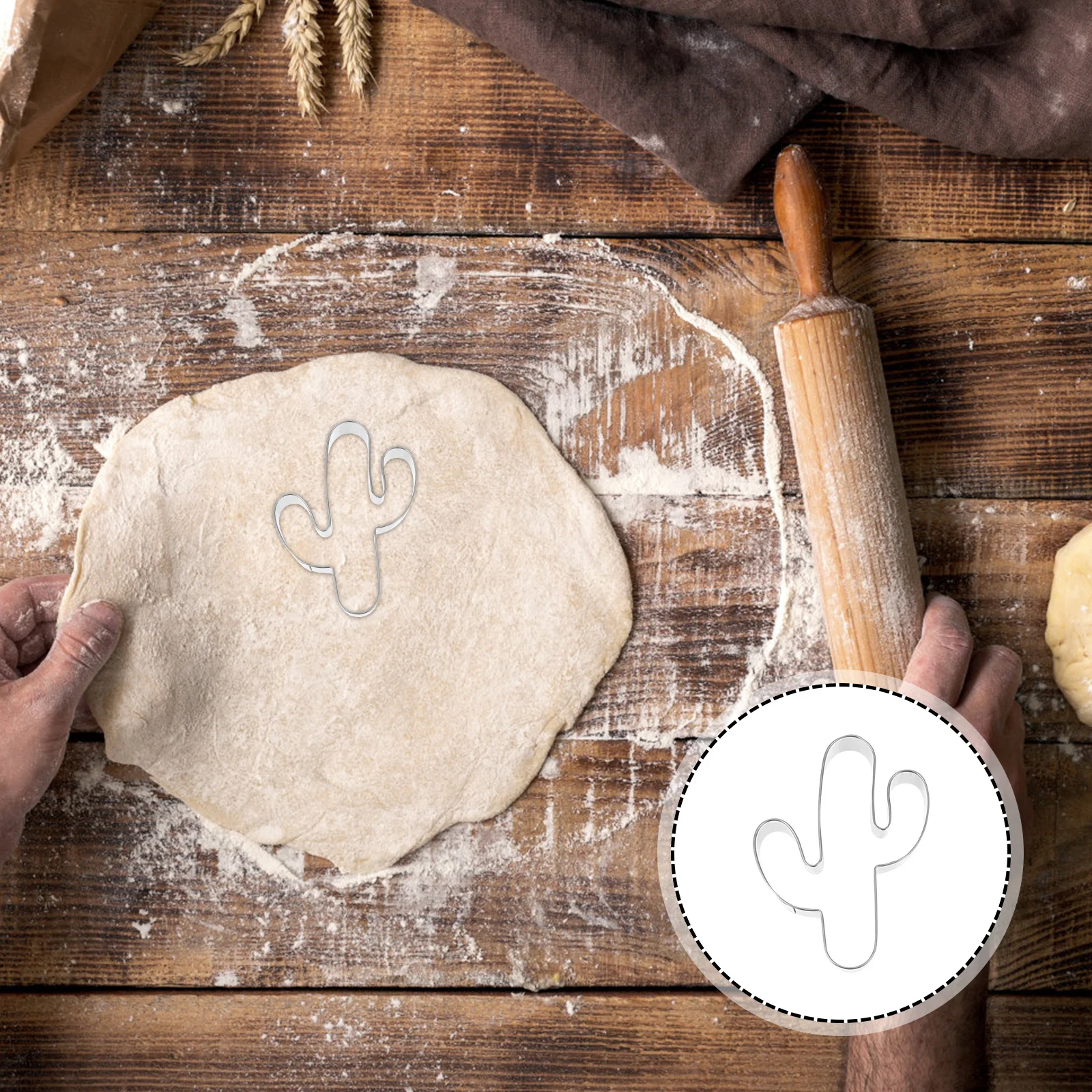 

Stainless Shape Cookie Cutter Easy Clean Baking Tool for Cookies Cake Chocolate Decoration