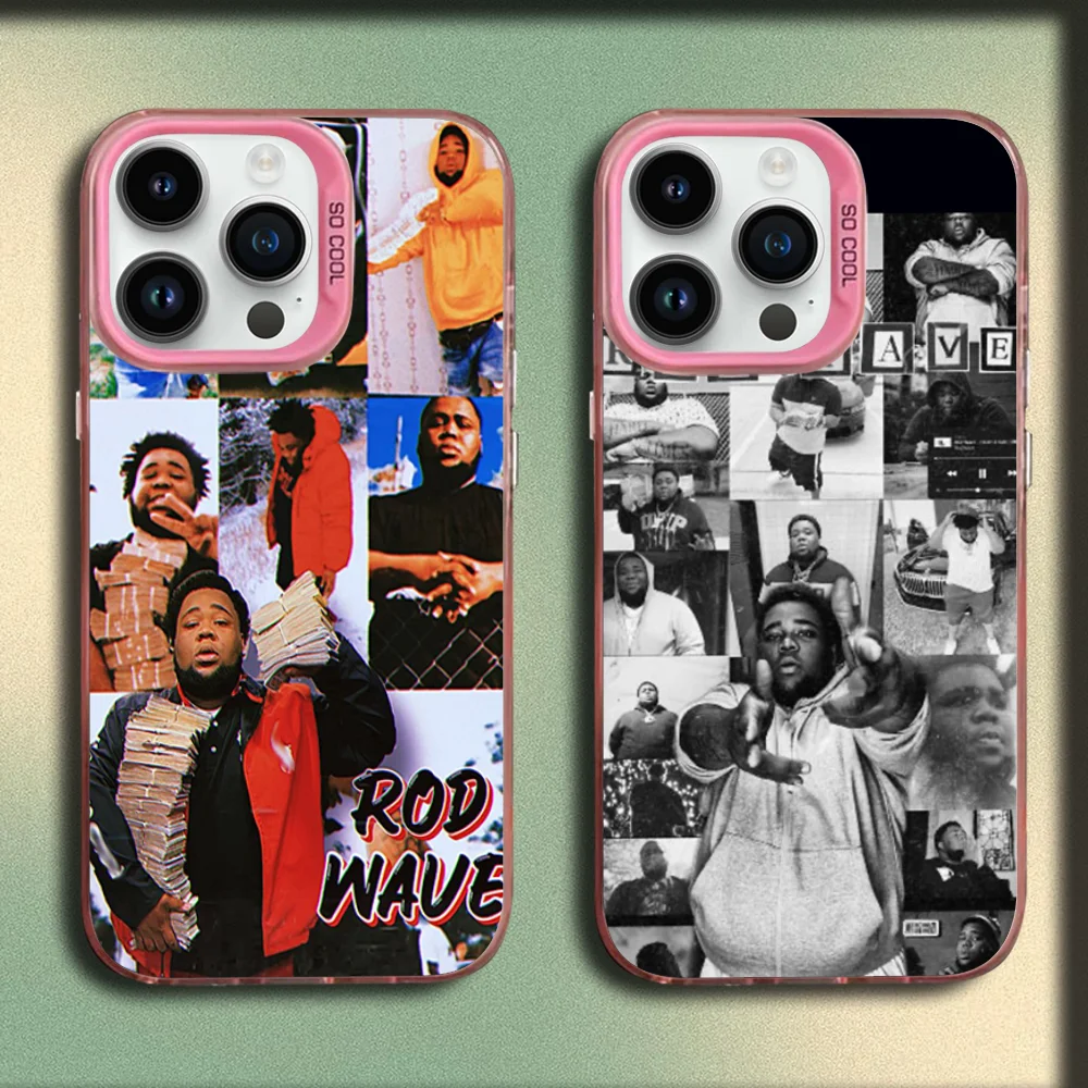 

Singer Rod W-Wave Phone Case For iPhone 16,15,14,13,12,11,Mini,Pro,SE,MAX Pink Matte Silicone Cover