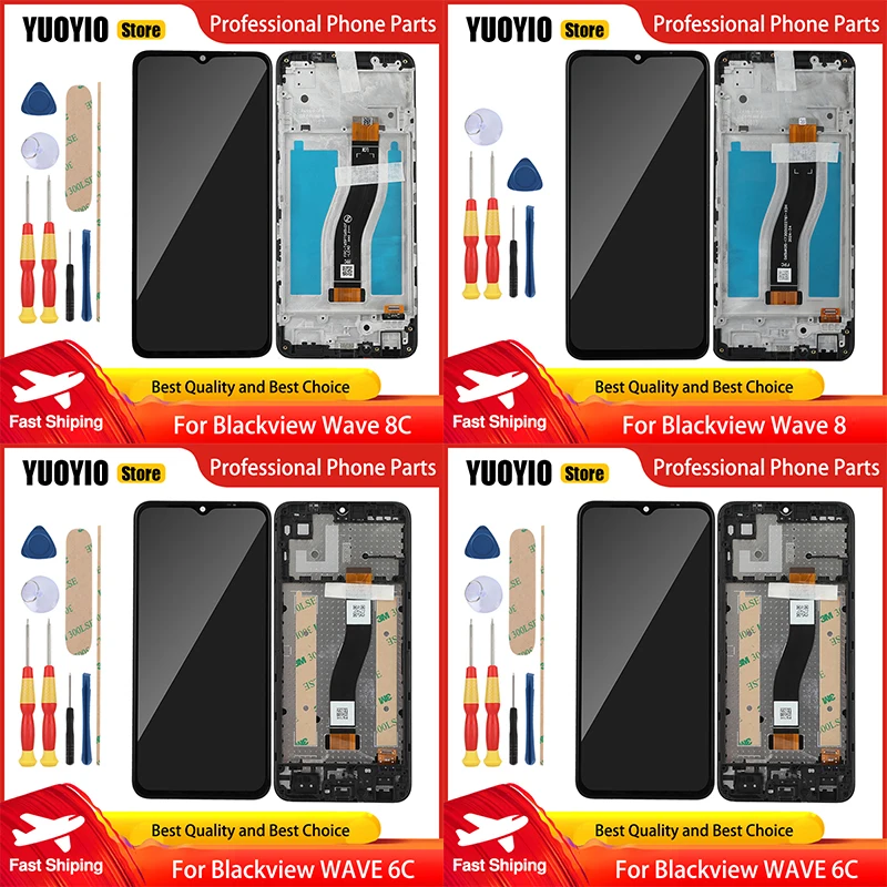 Original LCD Display For Blackview Shark 9 WAVE 6C WAVE 8 WAVE 8C