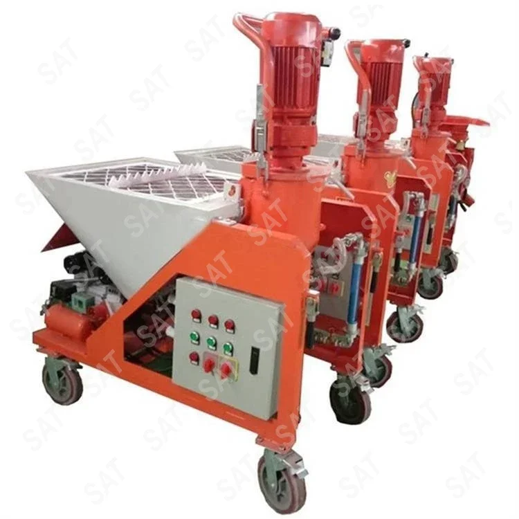Mesin Plesteran PFT Rendering Plester Semen Gipsum Mesin Semprot Mortar Untuk Konstruksi