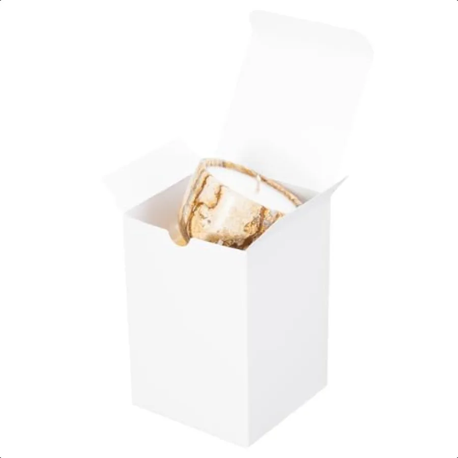 

10 Pack 4x4x6 White Gift Boxes Ideal for Candle Ornament Mug Glass Jar Great for Giftgiving and Storing or Organizing Small Ite