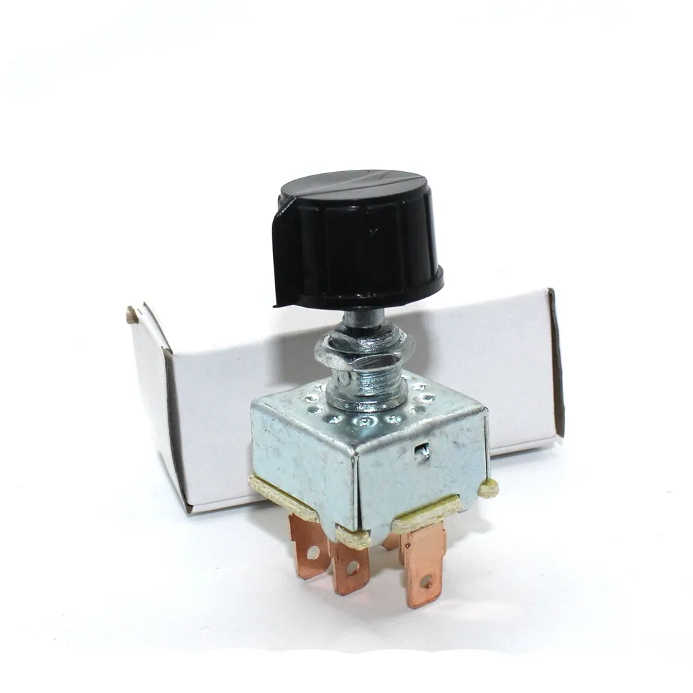Auto air conditioner third gear switch 404 trend knob square circular switch large truck ac heater switch