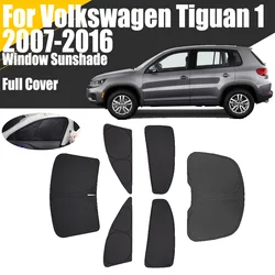 Custom Full Cover Car Window Sunshade For Volkswagen Tiguan 1st 2007 - 2016 Privacy Blind Curtain Front Windshield 2010 2012