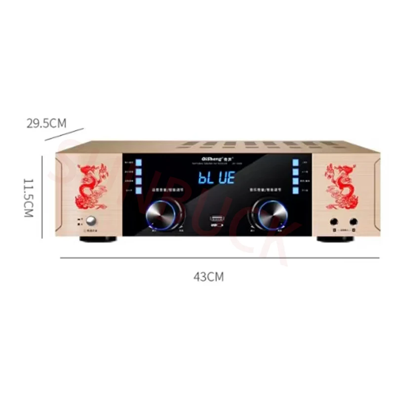 Sunbuck AV1606 Home Professional عالي الطاقة 5.1 قناة محيطة كاريوكي بلوتوث KTV مضخم صوت جهير ثقيل