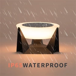 LED Solar Light Outdoor Garden Column Lamps Post Lights Waterproof Fence Gate Cap Lighting Lantern Head Fixture Patio Decoration