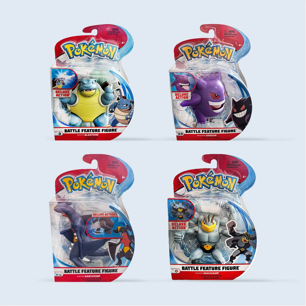 

Genuine Pokémon Blastoise Charmander Bulbasaur Gengar Pikachu Charizard Haunter Machoke Scyther Action Figure Toys ​Kids' Gifts​