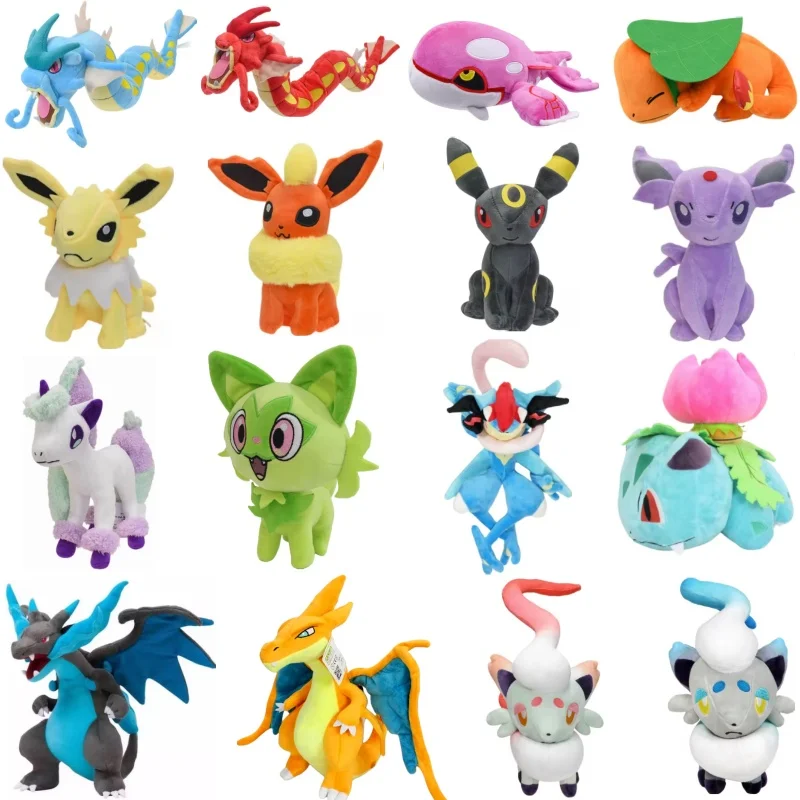 Peluche البوكيمون Flareon Umbreon Galarian Ponyta Charmander Charizard X البوكيمون ألعاب من نسيج مخملي الحيوانات المحشوة الناعمة هدايا للأطفال #1