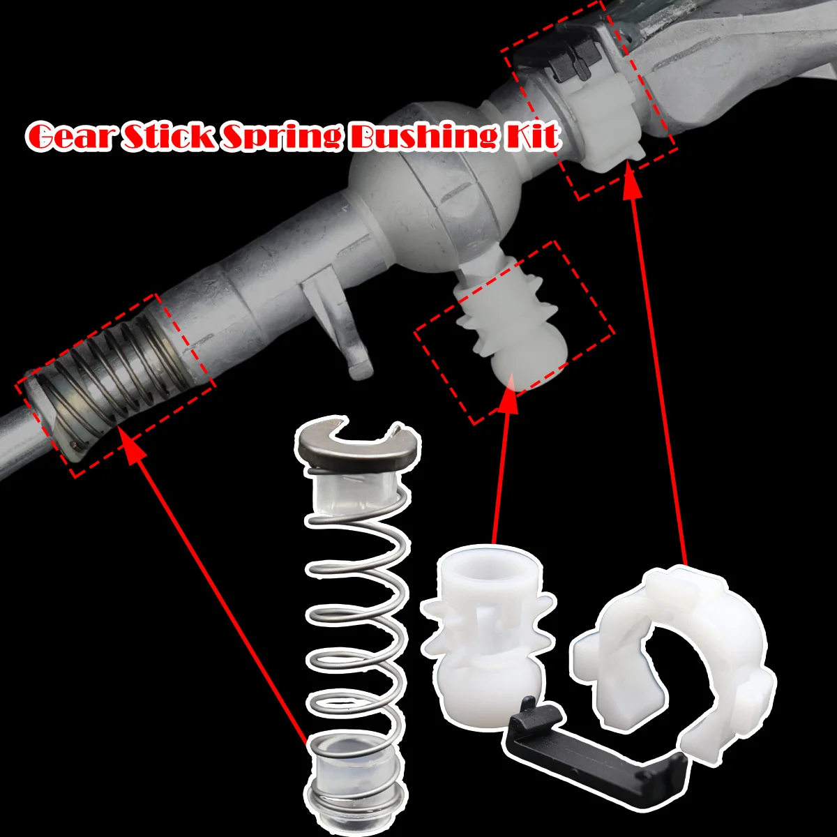 Gear Shifter Selector Lever Shaft Gear Stick Spring Bushing For Audi A3 SEAT Leon VW Golf MT Shift Issue Fix Gearstick Rebuild
