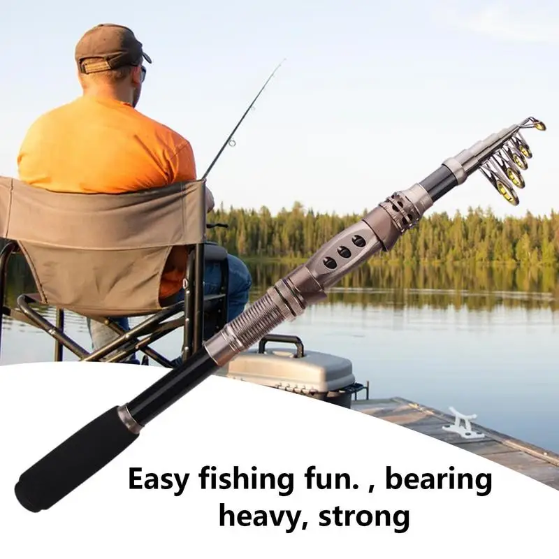 Retractable Fishing Pole Travel Fishing Pole Portable And Durable Fishing Rods Gift For Christmas Birthday Friends Father