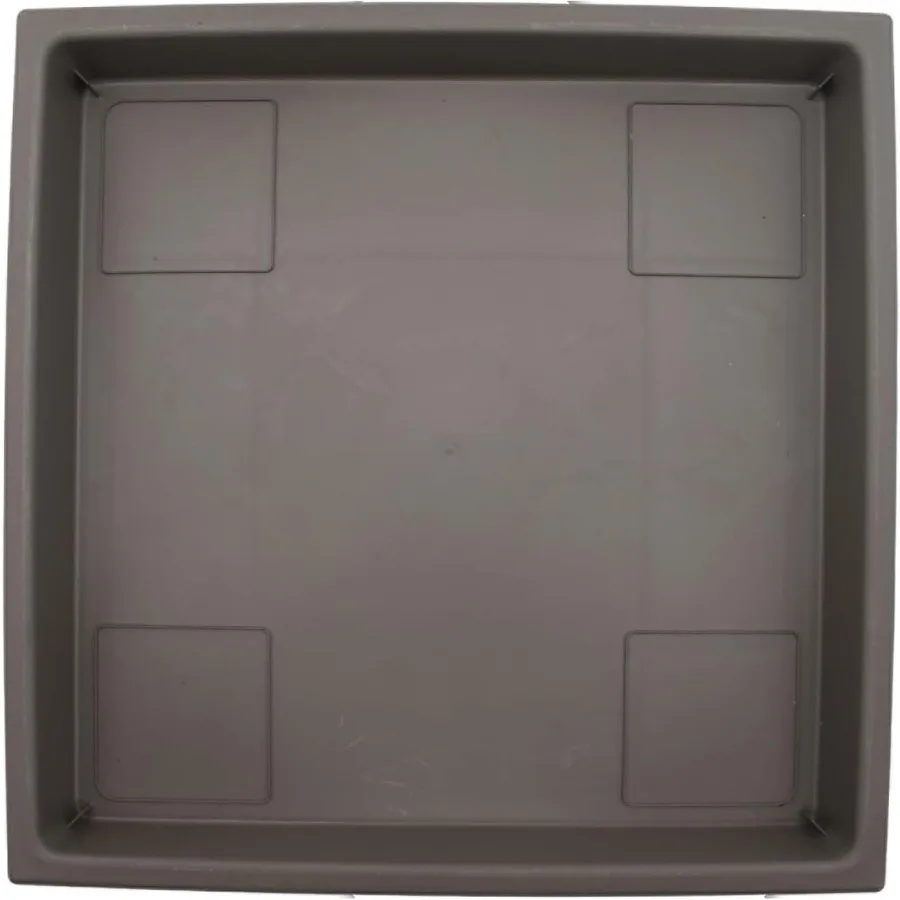 

Accent Square Plant Saucer Durable Plastic Trays for Plants Square Tray for Water Drainage UV Resistant Planter Saucer for Indo