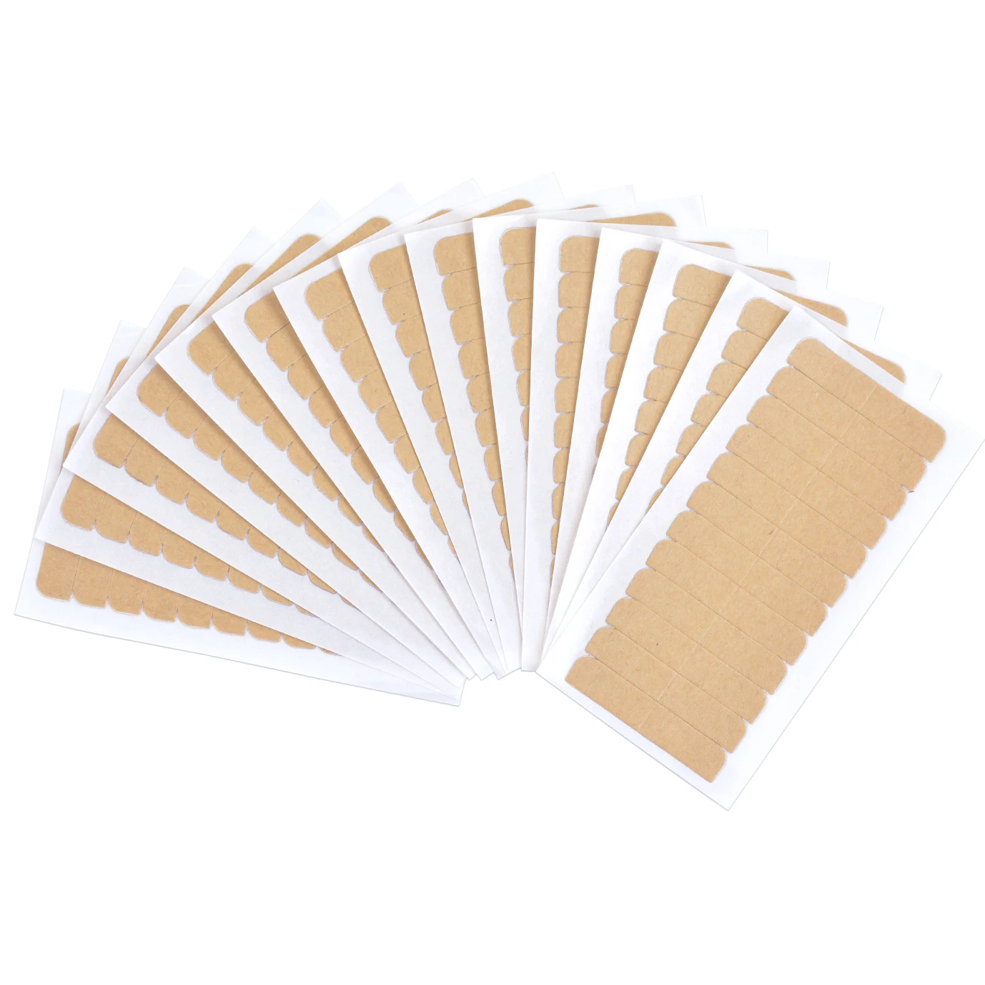 15 folhas 180pcs fita dupla face de substituição extensões de cabelo fita adesiva para extensões de cabelo