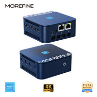 MOREFINE Mini PC M8S Twin Lake Intel N150 Windows11PRO 12G LPDDR5 4800MHz SSD 512G Pocket Gaming PC Desktop Computer 2 LA Office
