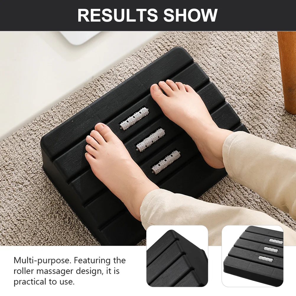 

Footstool Roller Stools Ergonomic Footrest Office Non-Slip Home Desk Massage Pad