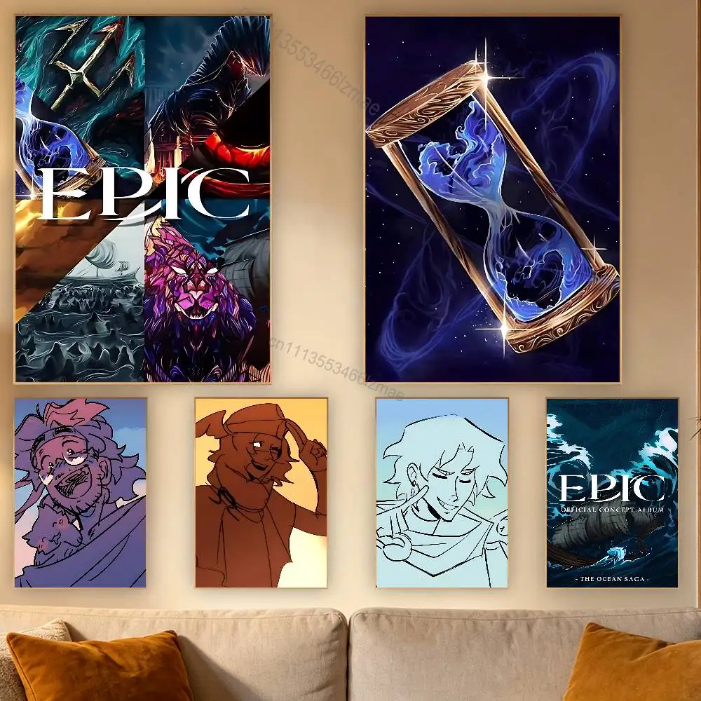 

E-Epic The Hot Musical Poster Wall For Sticky Decoration Waterproof Home Living Room Bedroom Bar
