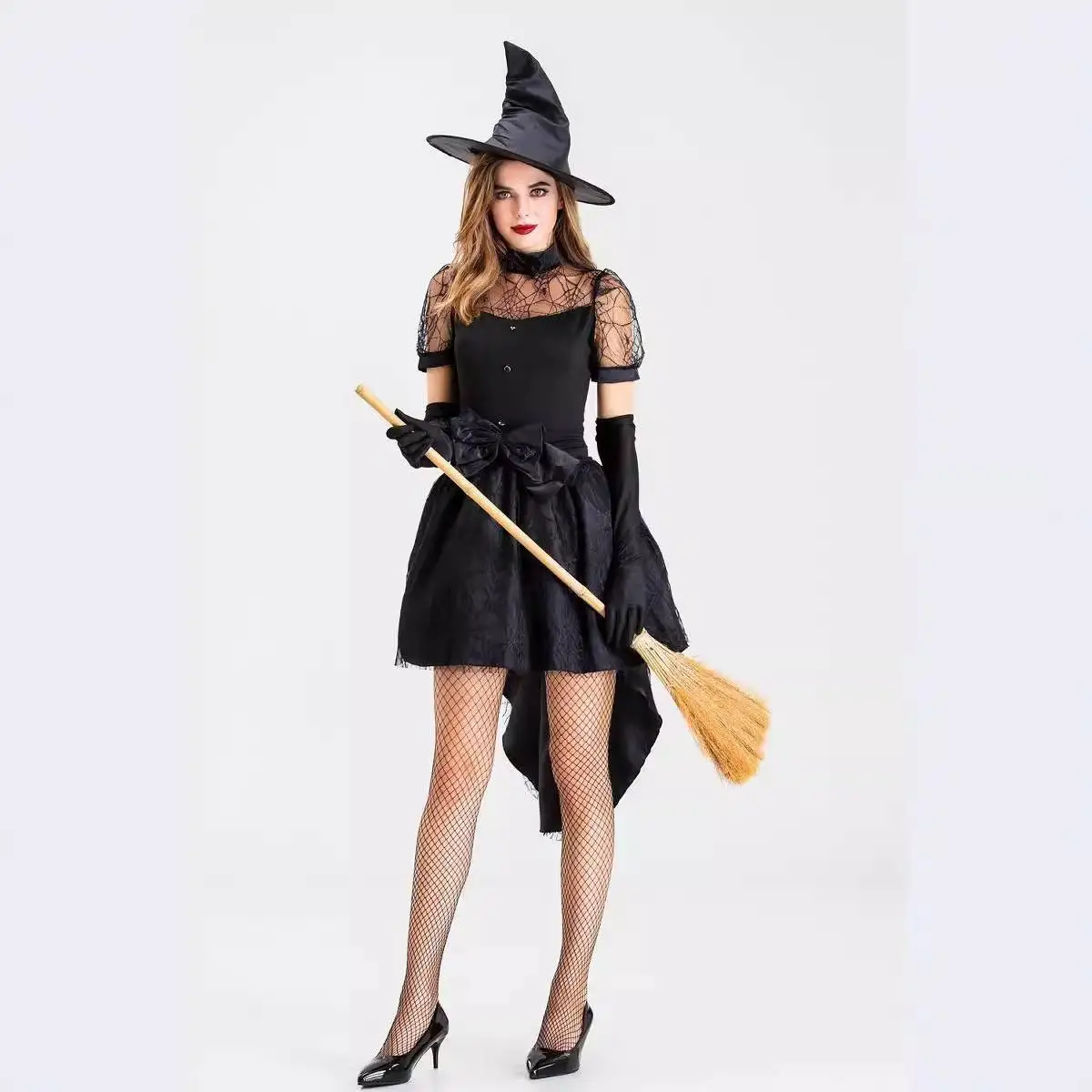 Adult Bla ort Skirt Witch Costume Sexy Sorcer Stage Performance loween Outfit Women's Traditional Ethnic Stage Costume