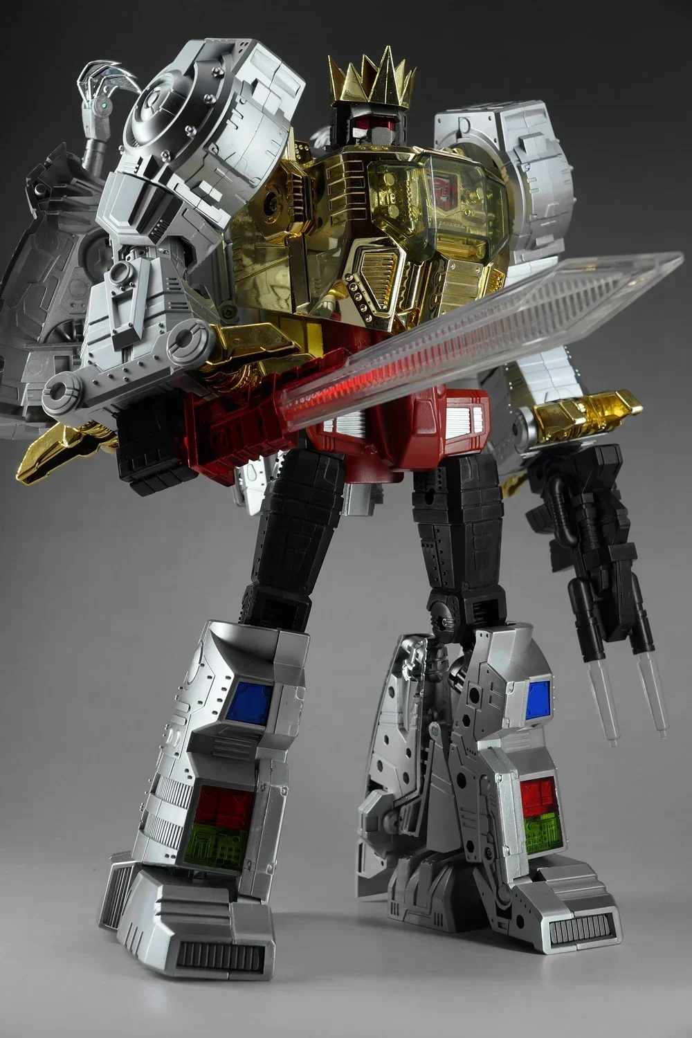 

In Stock Transformation Toy MP08 Grimlock MP-08 Metal Color Enlarged KO Version Action Figure Toy Collection Gift