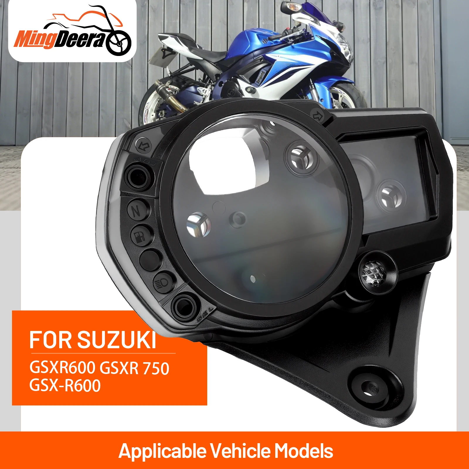 

Motorcycle Speedometer Instrument For Suzuki GSXR600 GSXR 750 GSX-R600 2006-2010 Speedometer Tachometer Gauge Case Cover