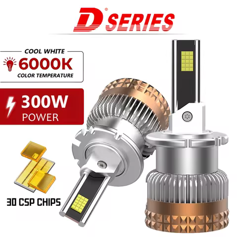 D SERIES D2S D4S Car LED Headlights HID D1S D2R D3S D4R D8S Turbo LED 30000LM Two-sided CSP Chip 6000K White Plug&amp;Play 12V 24V