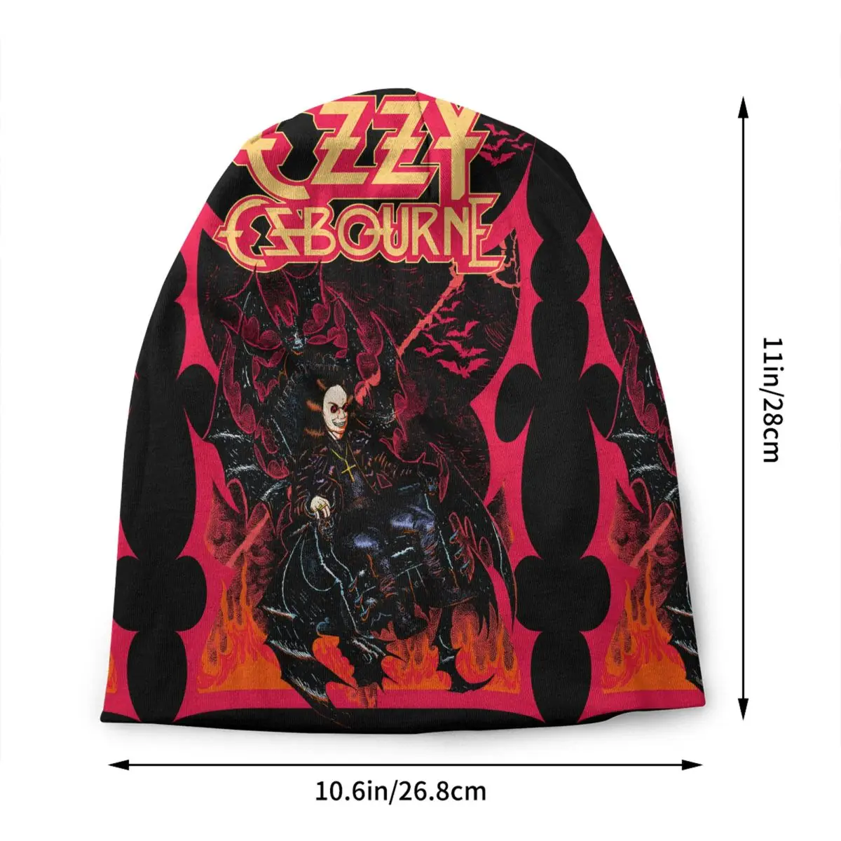 Custom O-Ozzyes Embodies Heavy Metal Skullies Beanies Caps Winter Warm Knit Hat Men Street Classic Bonnet Hats Outdoor Ski Cap