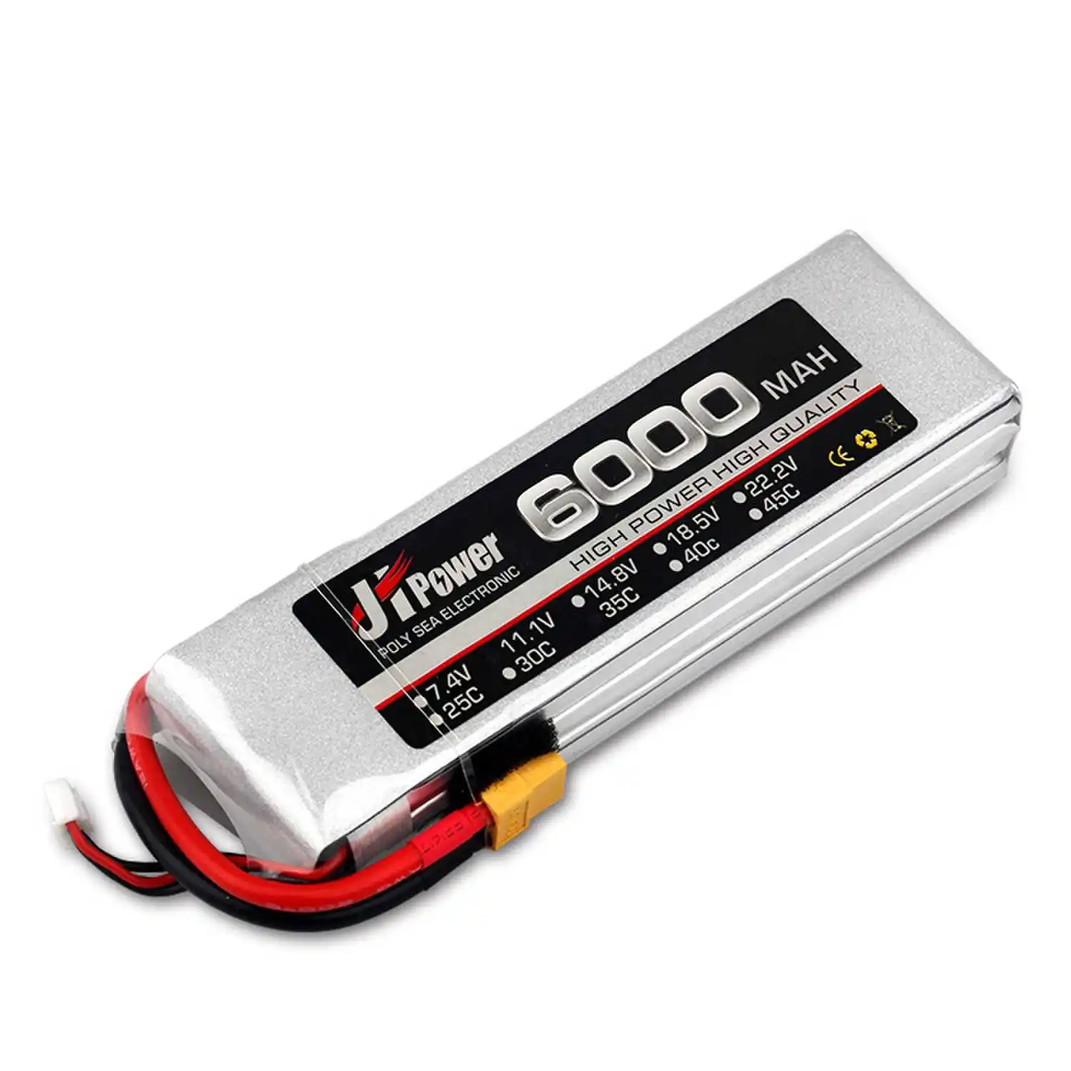 JH Power 2S 3S 4S 5S 6S 7S 8S akumulator do RC LiPo 7.4V 11.1V 14.8V 18.5V 22.2V 25.9V 6000mAh 35C dla RC helikopter łódź RC Drone