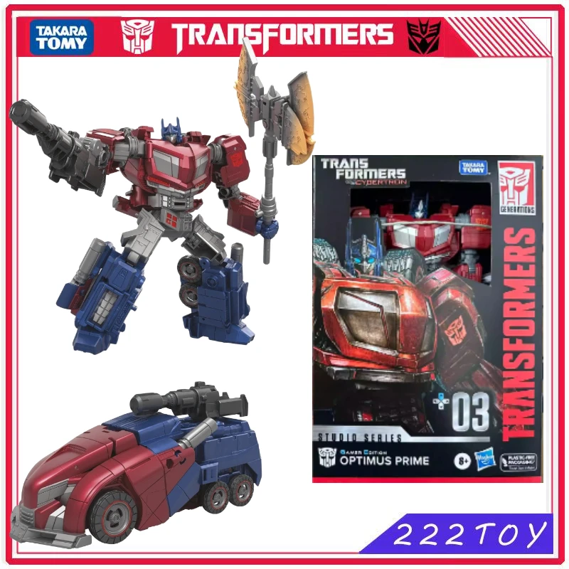 

New Transformers Studio Series Gamer Edition 03 Voyager SS GE 03 Optimus Prime Action Figure Robot Toy Gift Hobbie Anime Figures