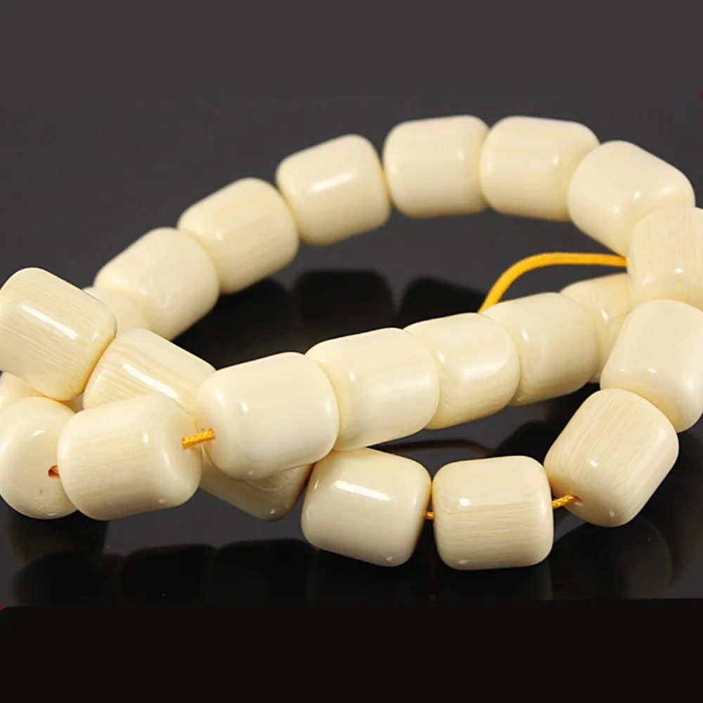 Honey Cylinder Resin Beeswax Ivory Gems 6-17mm Trendy Abacus Spacer Loose Beads DIY Jewelry Making Necklace Bracelet Crimp End