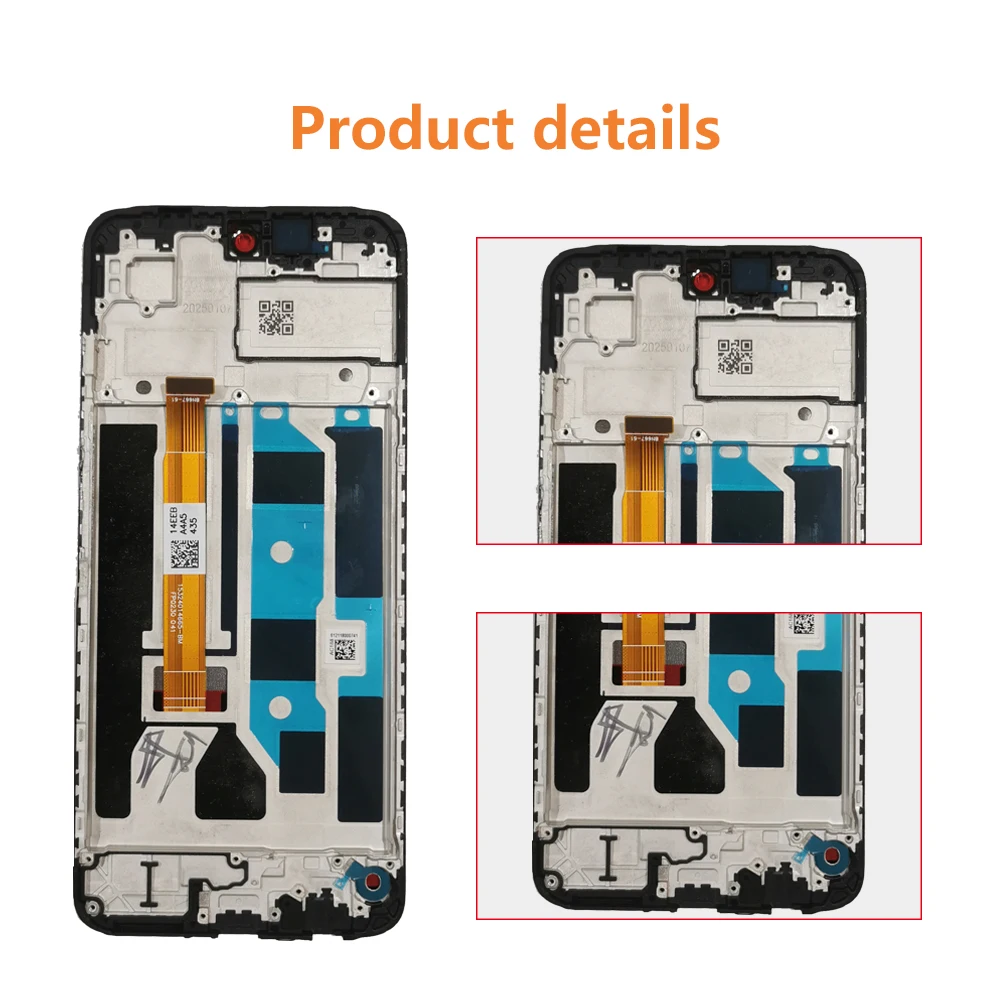 Wyświetlacze LCD 6,67'' do Oppo A40 A40M, ekran dotykowy LCD z digitizerem i ramką, zamiennik kompletny CPH2669 Pantalla — zdjęcie produktu 5