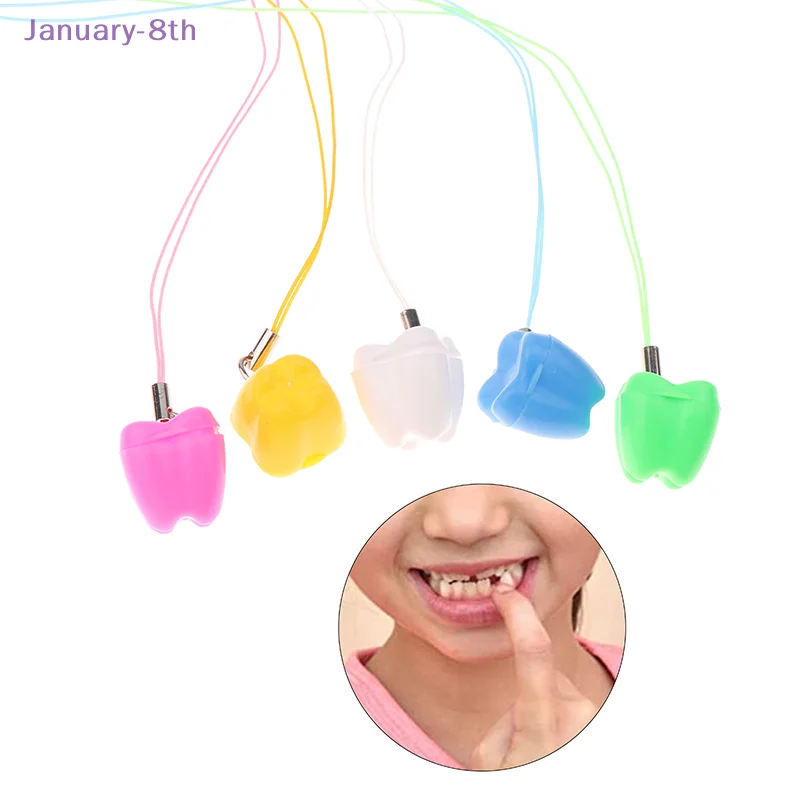 5Pcs Baby Tooth Box Organizer Newborn Gift Box Tooth Storage Box With Necklace Souvenirs Gift Tooth Storage Container