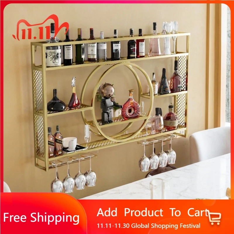 

Coffee Shelf Bar Cabinet Wine Rack Antique Bartender Bar Cabinet Wine Rack Drinks Restaurant Botellero Vino Drinks Furnitures