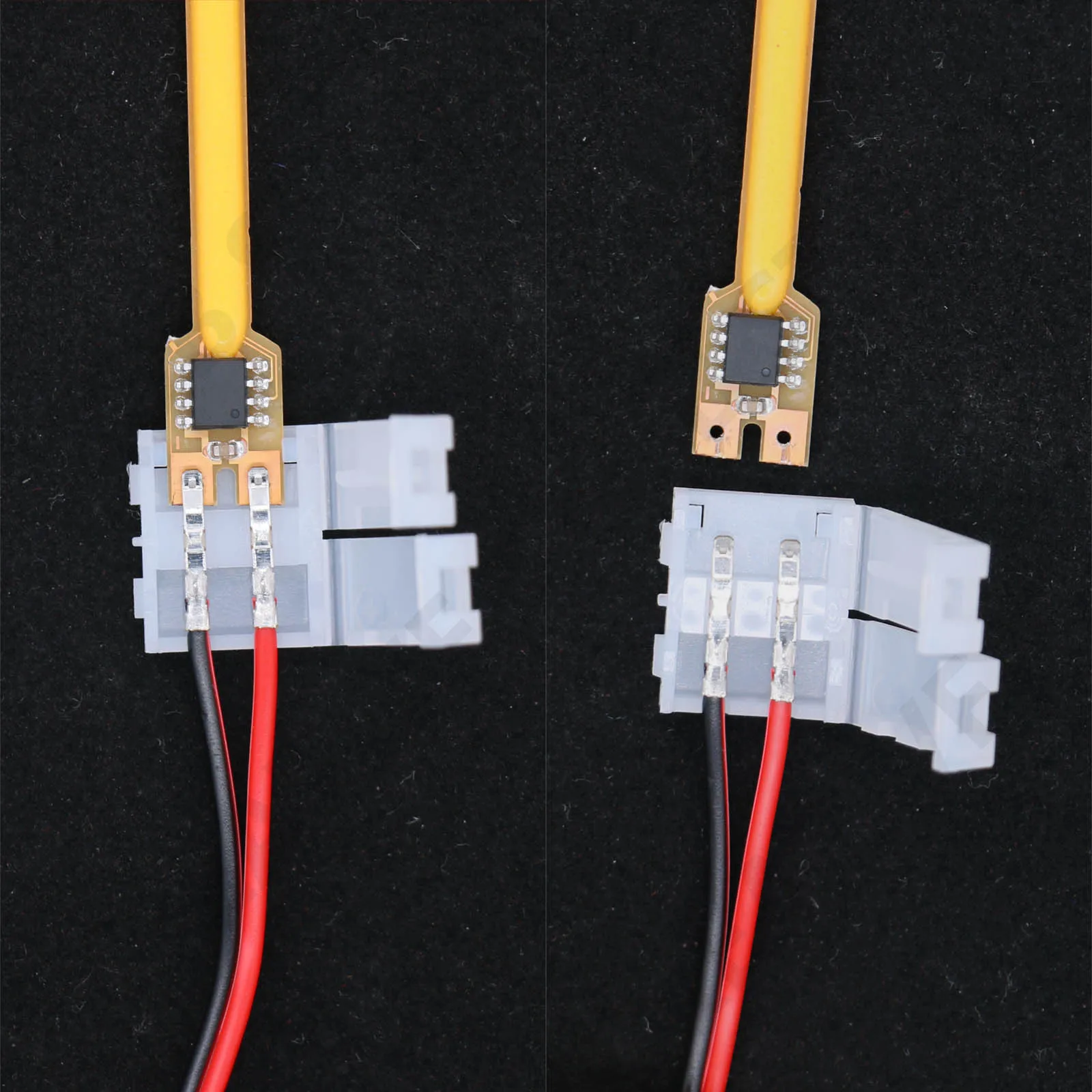 DC3V 40mm 58mm 70mm Multi Mode Meteor Lamp Filament With No Need Welding Buckle Wire COB LED Filament Diode Decorative Lighting