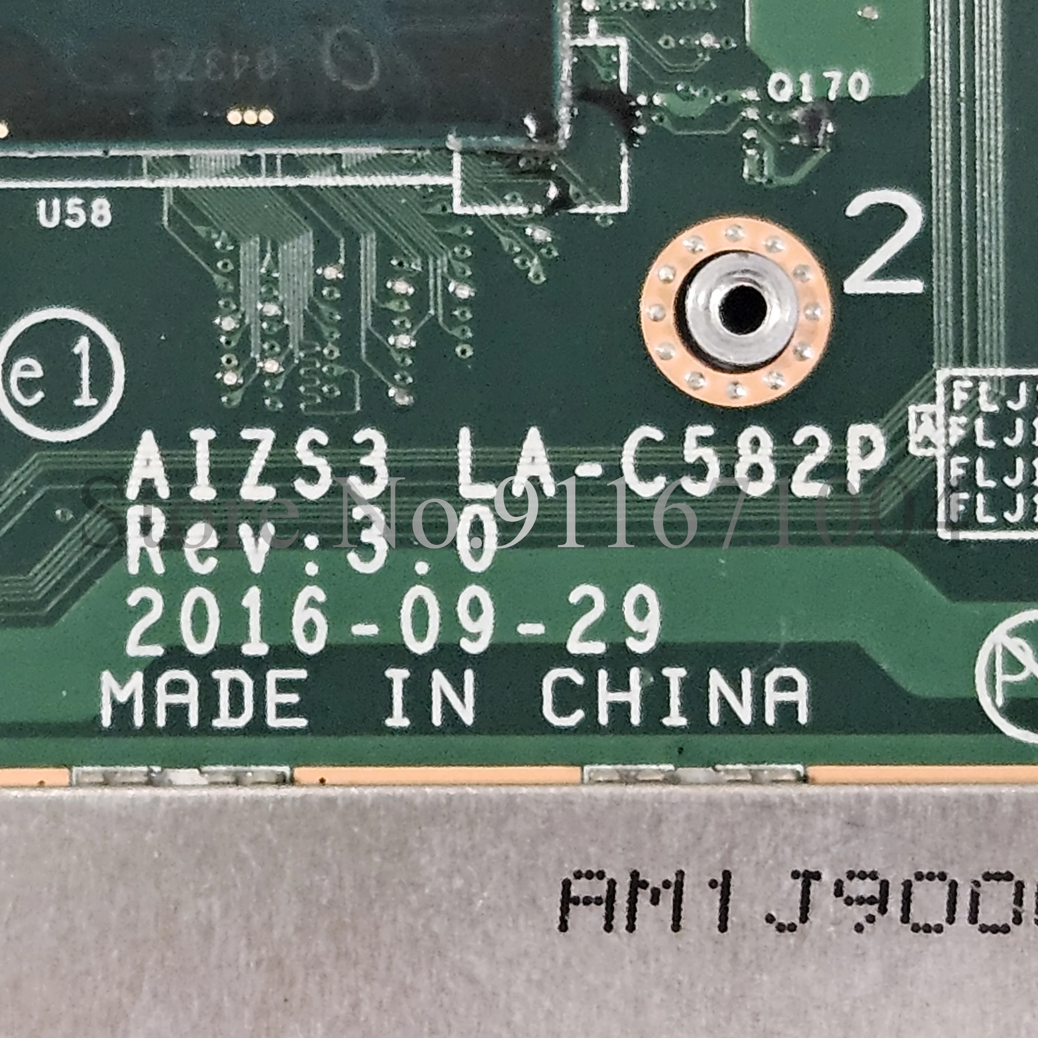 Imagem -03 - Placa-mãe Portátil para Lenovo 00ny978 Aizs3 La-c582p Thinkpad Yoga260 Yoga 260 Cpu I56200 6300u I7-6500 6600u 8g Mainboard