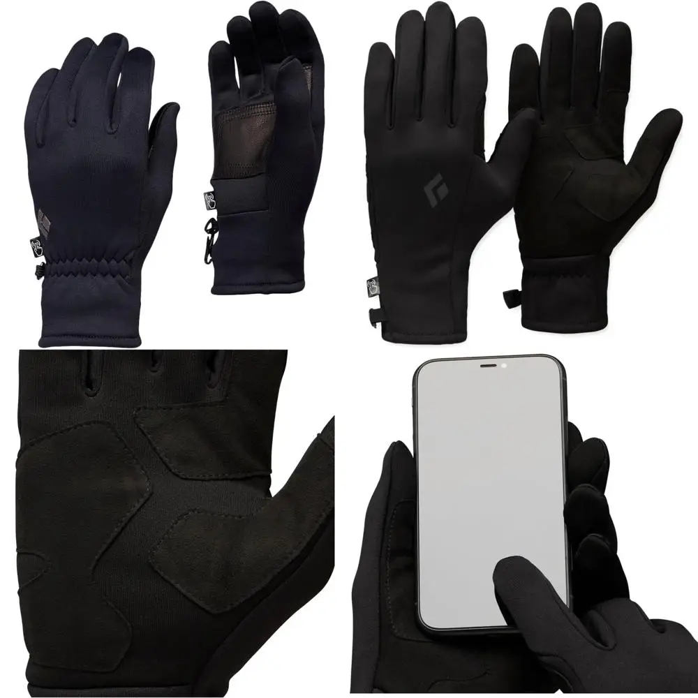 

Touchscreen Compatible Heavyweight Fleece and Suede Skiing Hiking Gloves with Durable Liners