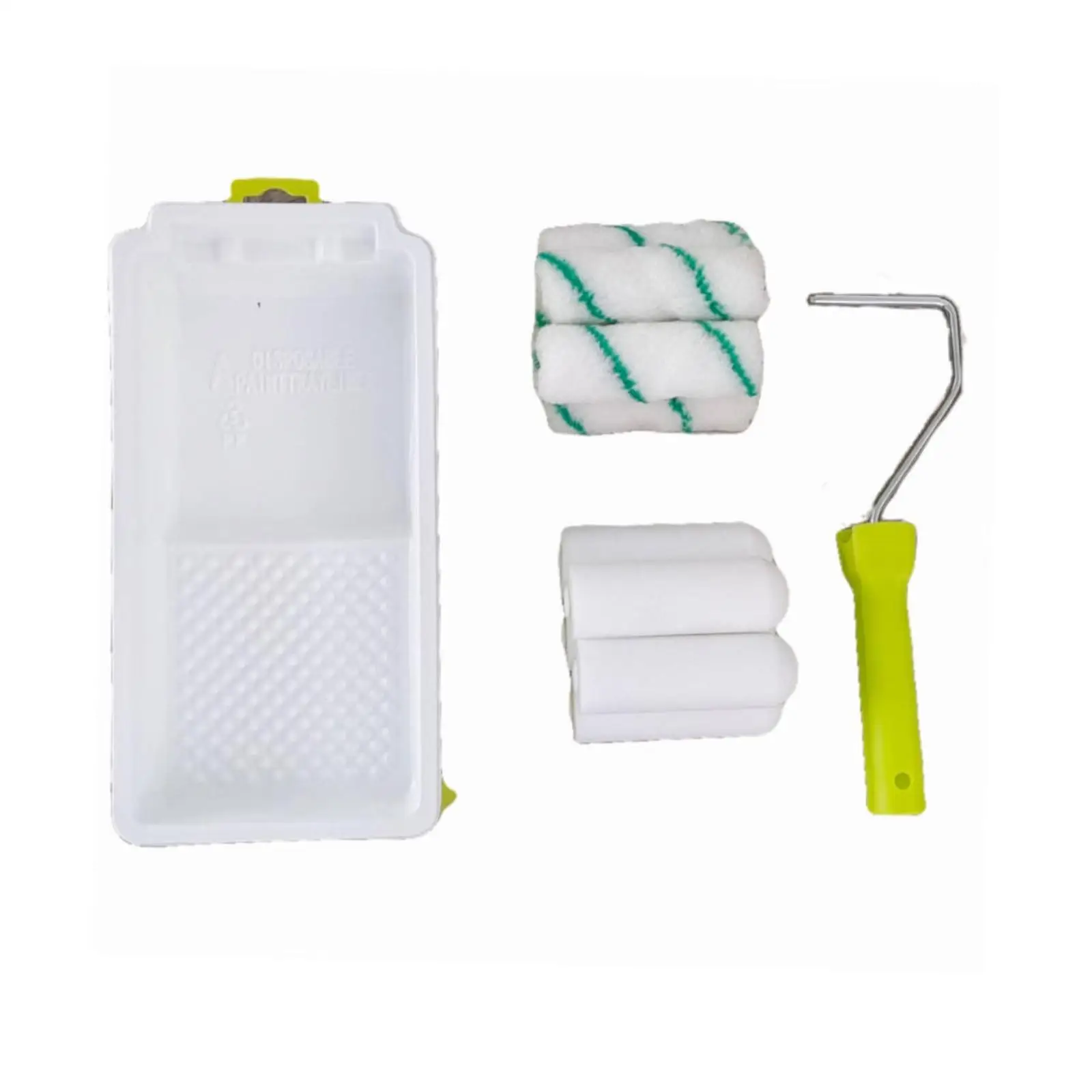 Paint Roller with Frame, Tray, Liners Roller Covers High Density Foam Roller for Ceiling Driveway Concrete Bathroom Walkway view 4