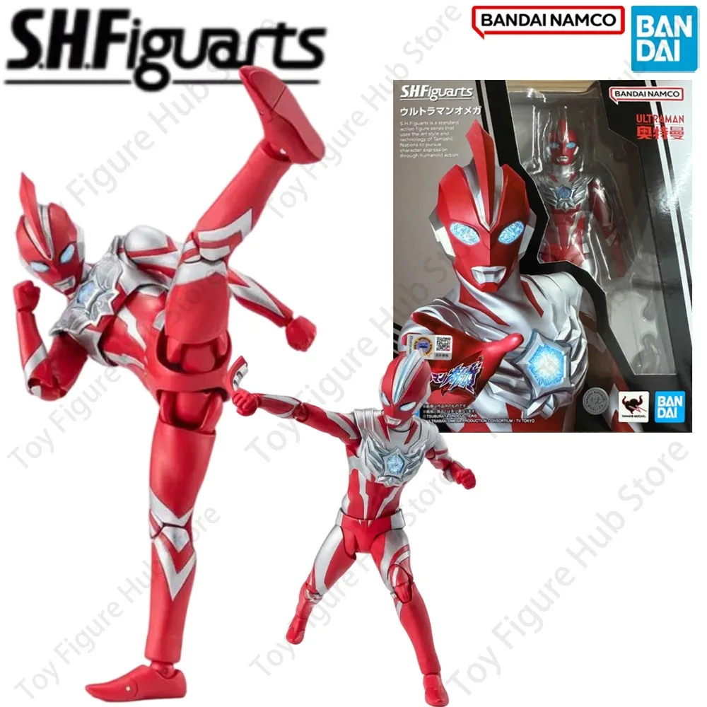 BANDAI Oficial Genuine in Stock Ultraman  Model Kit Figures SHF Ultraman Omega Action Anime Model Toy Original Box Festival Gift