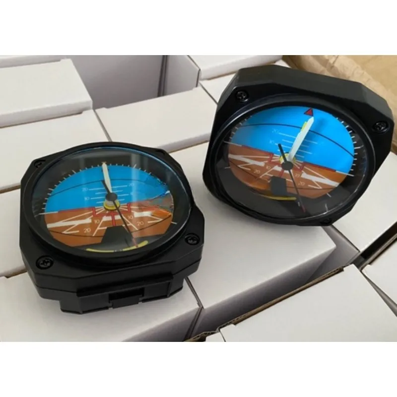 Aviation clock, aircraft instrument clock, aviation simulation instrument, simulated aircraft instrument/1pcs