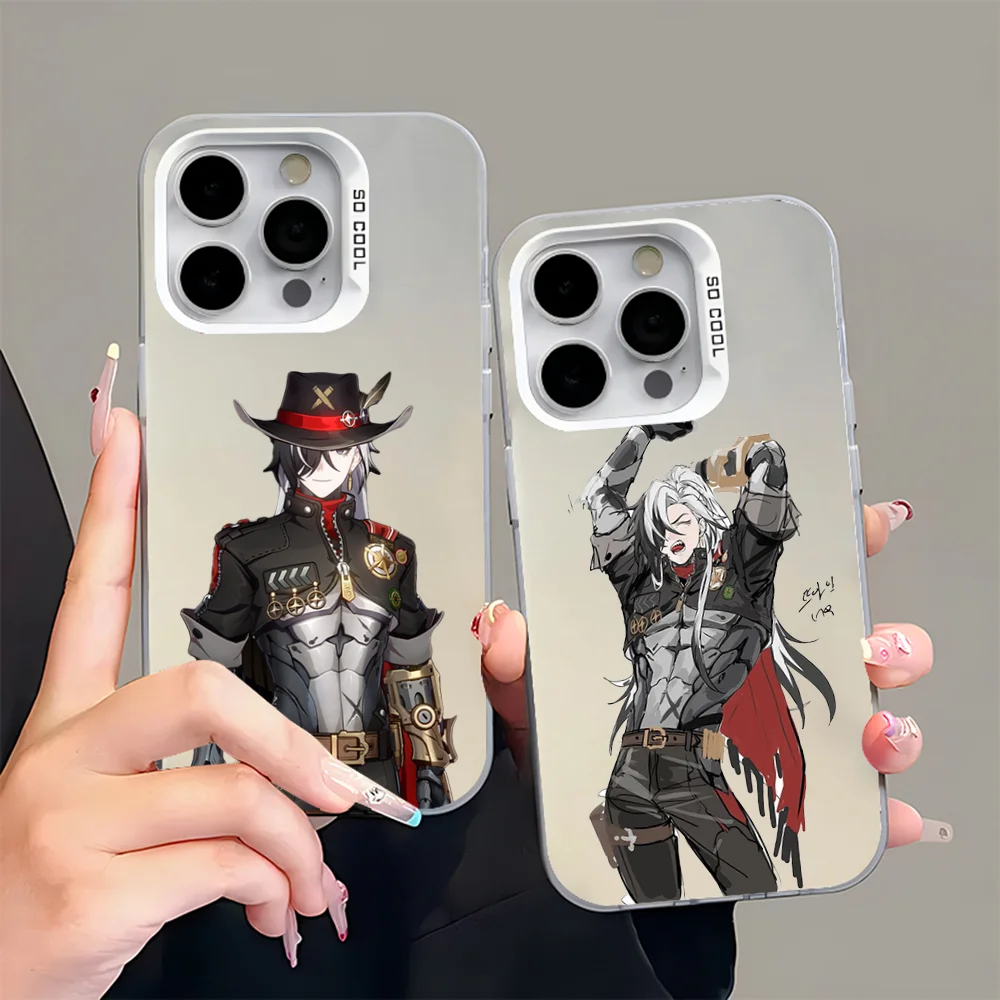 

Boothill Honkai Star Rail Phone Case For iPhone16,15,14,13,12,11,Pro,Max,Plus,Mini,XS,SE Anti Fall Gray Silver Matte Hard Bumper